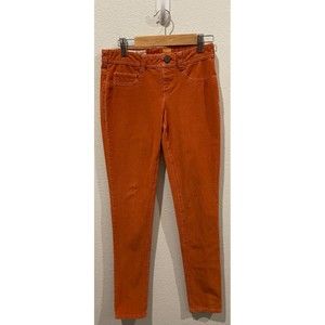 PILCRO AND THE LETTERPRESS Velvet Skinny Brown Pants